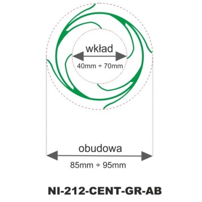 Dysk centrujący mały NI-212-CENT-GR-AB