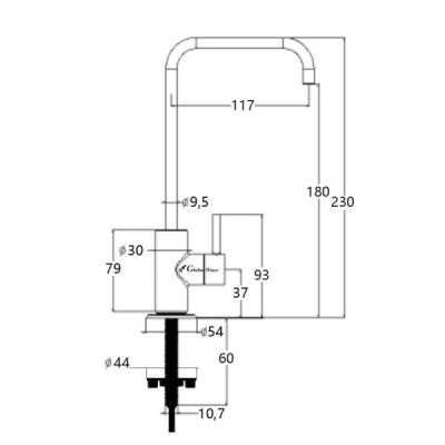 Kranik do filtra wody GW-W1-03-ST