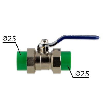 Zawór kulowy mosiężny 3/4" PP x PP