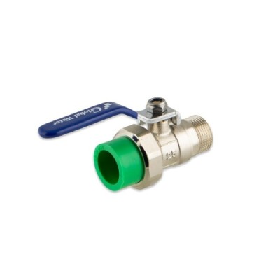 Zawór kulowy GZ 3/4" x PP 3/4" mosiężny