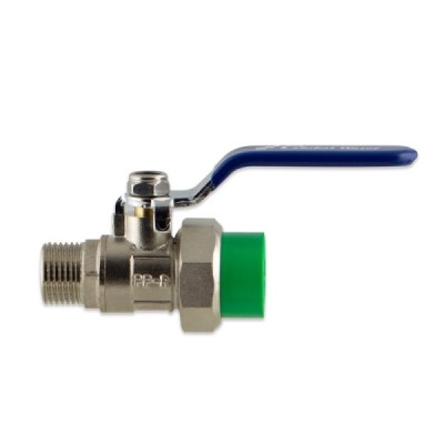 Zawór kulowy GZ 1/2" x PP 1/2" mosiężny