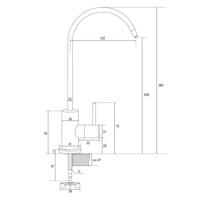 Kranik do filtra wody GW-W1-16-ST