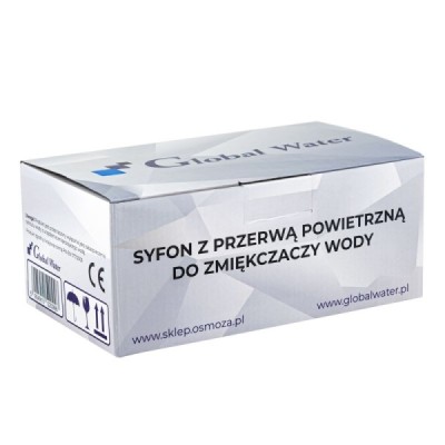 Syfon z przerwą powietrzną do zmiękczacza wody