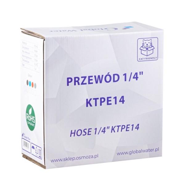 Przewód biały 1/4" GW-14-WE rolka 100 mb