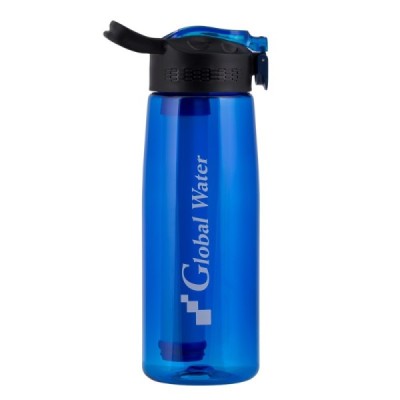 Butelka turystyczna z filtrem Global Water Straw